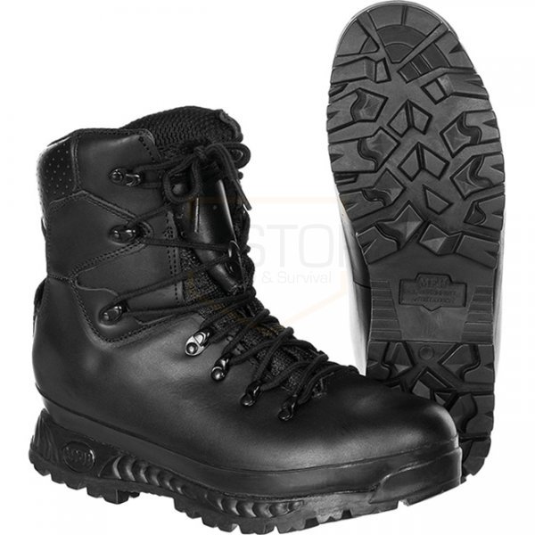 MFH BW Mountain Boots Model 2005 Breathtex Lining - Black - 265-41