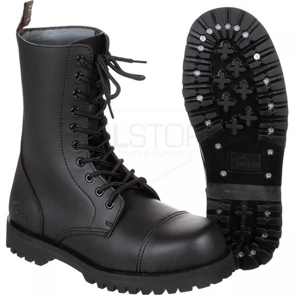 PureTrash Boots 10-Hole Steel Cap - Black - 5