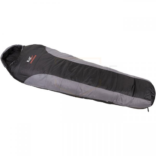 FoxOutdoor Mummy Sleeping Bag Advanced - Black / Grey