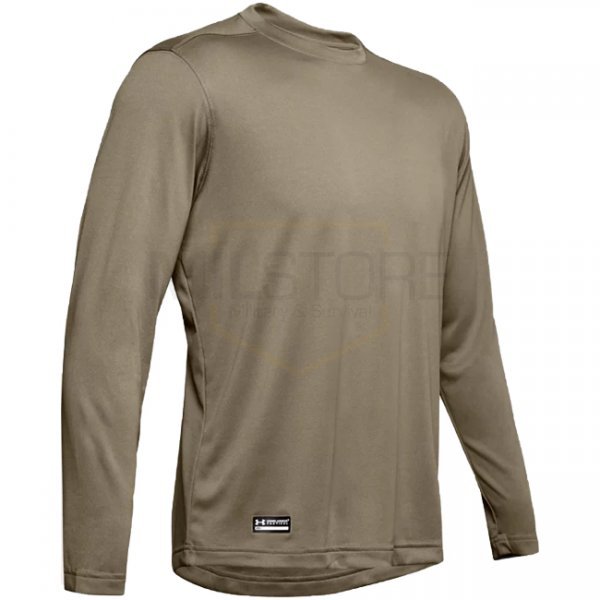 Under Armour Tactical UA Tech Long Sleeve T-Shirt - Tan - L