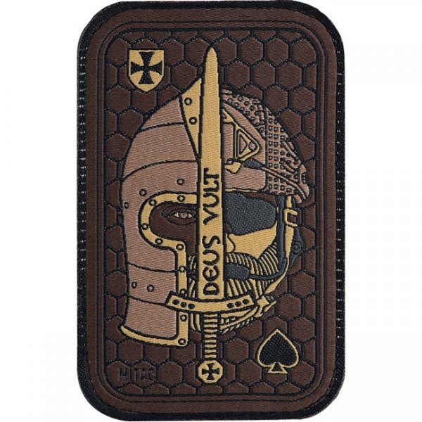 M-Tac Deus Vult Ace Woven Patch - Coyote