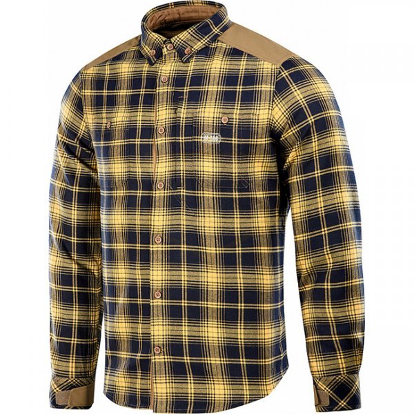 M-Tac Redneck Shirt - Navy Blue / Yellow - S - Long