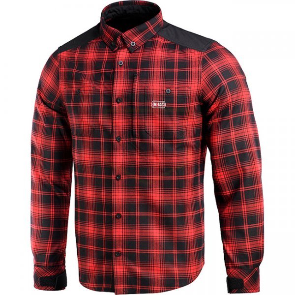 M-Tac Redneck Shirt - Red / Black - 2XL - Regular