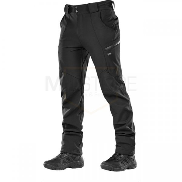 M-Tac Soft Shell Winter Pants - Black - S