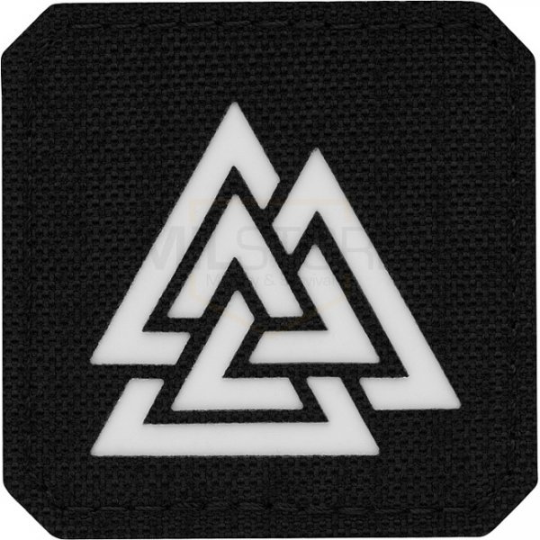 M-Tac Valknut Laser Cut Square Patch - Black/GID