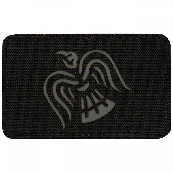 M-Tac Raven Banner Laser Cut Patch - Black / Grey