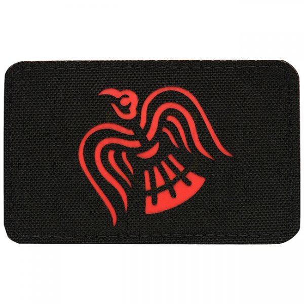 M-Tac Raven Banner Laser Cut Patch - Black / Red