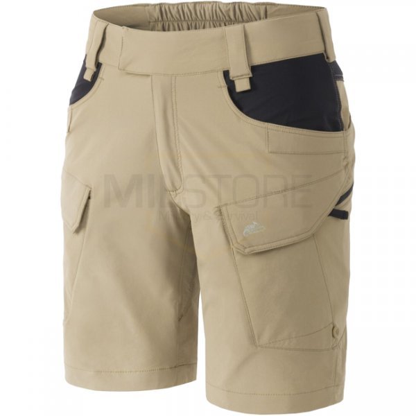 Helikon-Tex Women's OTS Outdoor Tactical Shorts 8.5 - Khaki / Black - XL