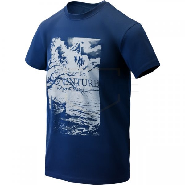 Helikon-Tex T-Shirt Adventure Is Out There - Dark Azure - 2XL