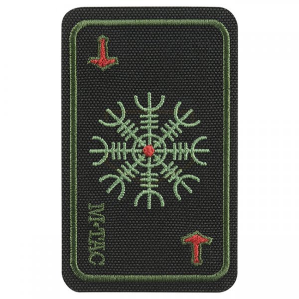 M-Tac Card Helm of Terror Embroidery Patch - Black