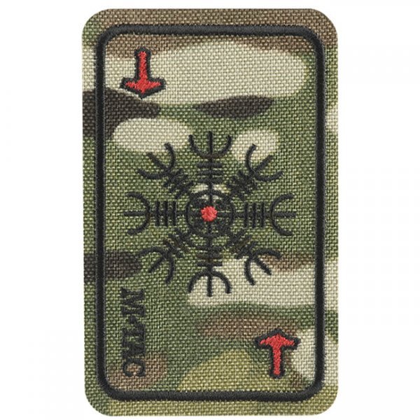 M-Tac Card Helm of Terror Embroidery Patch - Multicam