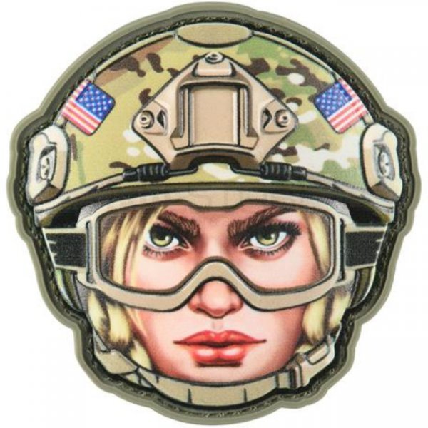 M-Tac Emoji USA Girl 3 Rubber Patch - Multicam