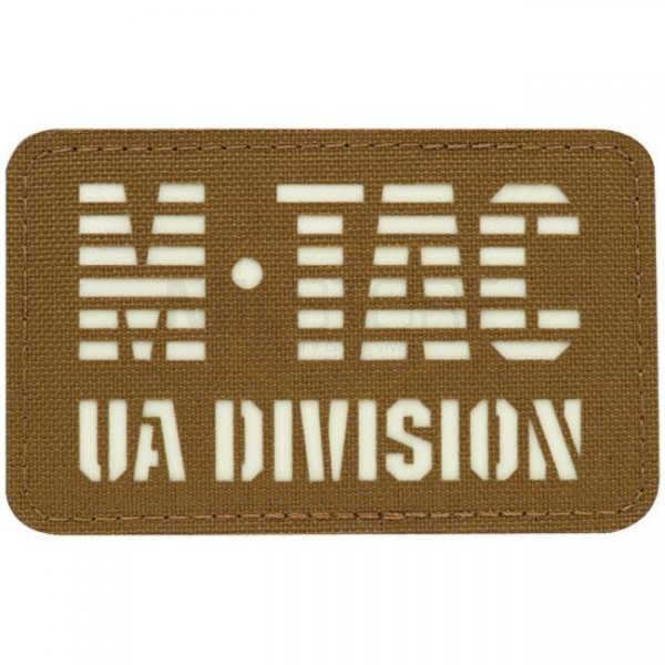 M-Tac UA Division Laser Cut Patch GID - Coyote