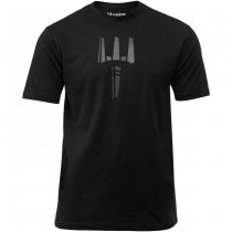 Pitchfork Trident Print T-Shirt - Black - 2XL