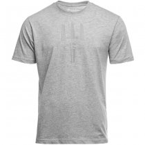 Pitchfork Trident Print T-Shirt - Heather Grey - M