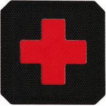 M-Tac Medic Cross Laser Cut Patch - Black / Red