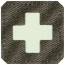 M-Tac Medic Cross Laser Cut Patch GID - Ranger Green