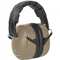 Walkers EXT Range Folding Earmuff - Dark Earth