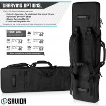 Savior Equipment Urban Warfare Double Rifle Bag 36 Inch - Black