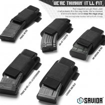 Savior Equipment AR-15/AK Mag Holder 3 Slot - Black