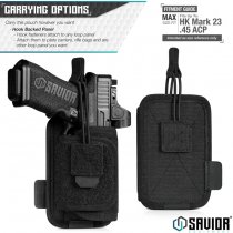 Savior Equipment Universal Pistol Holster - Black