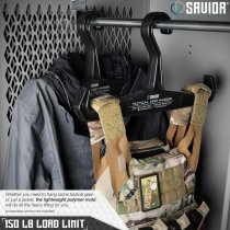 Savior Equipment Tactical Vest Hanger 2 Pack - Black