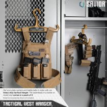 Savior Equipment Tactical Vest Hanger 2 Pack - Dark Earth