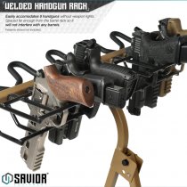 Savior Equipment Mobile Firearm Rack Stand 6 Rifles & 8 Pistols - RAL 8000