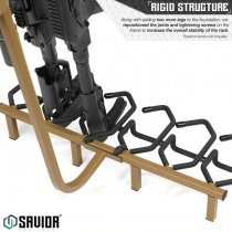 Savior Equipment Mobile Firearm Rack Stand 6 Rifles & 8 Pistols - RAL 8000