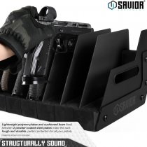 Savior Equipment Pistol Rack 4 Slots - Black