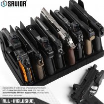 Savior Equipment Pistol Rack 4 Slots - Black