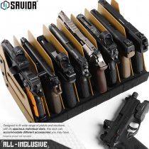 Savior Equipment Pistol Rack 4 Slots - Dark Earth