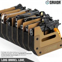 Savior Equipment Pistol Rack 4 Slots - Dark Earth