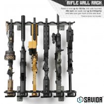 Savior Equipment Rifle Wall Rack 6 Slots - Grey