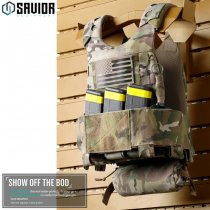 Savior Equipment Wall Rack System Vest Rack - RAL 8000