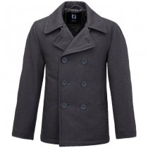 Brandit Pea Coat - Anthracite - L