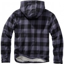 Brandit Lumberjacket Hooded - Black / Grey - 7XL