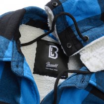 Brandit Lumberjacket Hooded - Black / Blue - 7XL