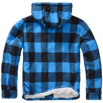 Brandit Lumberjacket Hooded - Black / Blue - 7XL