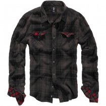 Brandit Checkshirt Duncan - Brown / Black - 6XL