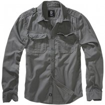 Brandit Vintage Shirt Longsleeve - Charcoal - XL