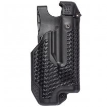 BLACKHAWK EPOCH Basketweave Level 3 Light Bearing Duty Holster S&W M&P .40 - Black