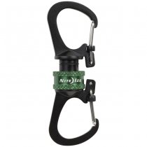 Nite Ize SlideLock 360 Degree Magnetic Locking Dual Carabiner - Olive