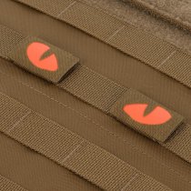 M-Tac Red Tiger Eyes Laser Cut Patch - Coyote