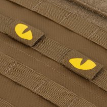 M-Tac Yellow Tiger Eyes Laser Cut Patch - Coyote