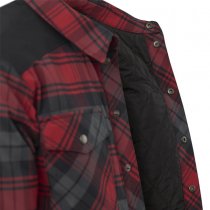 Helikon-Tex Winter Warden Shirt - Slate Crimson Plaid - L