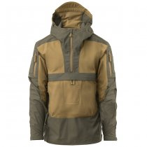 Helikon-Tex Tracer Anorak Jacket - Polycotton Stretch Ripstop - Coyote / Taiga Green - XS