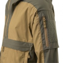 Helikon-Tex Tracer Anorak Jacket - Polycotton Stretch Ripstop - Coyote / Taiga Green - M