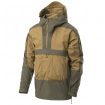 Helikon-Tex Tracer Anorak Jacket - Polycotton Stretch Ripstop - Coyote / Taiga Green - M