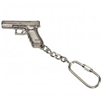 Glock Keychain Glock Pistol Gen4 Metal - Silver